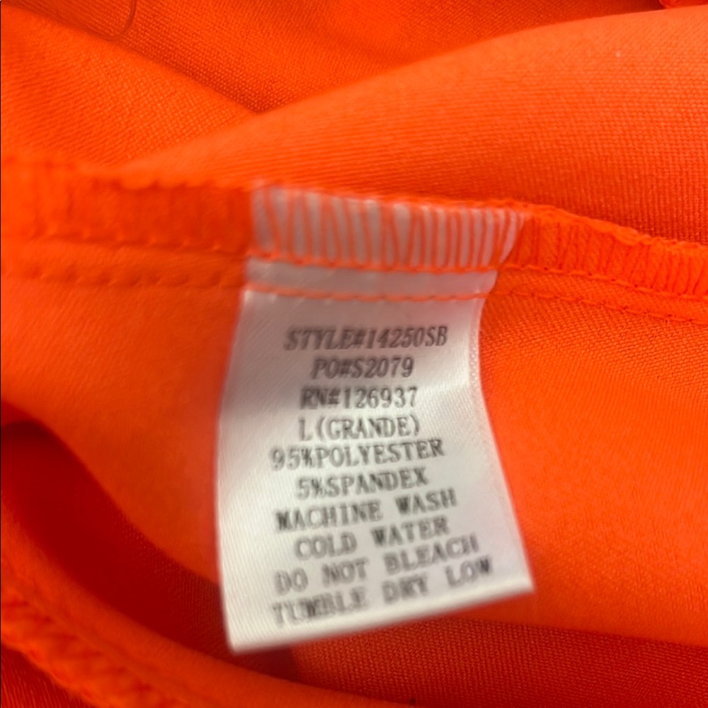 BLVD High Waist Orange Shorts - Picture 7 of 7